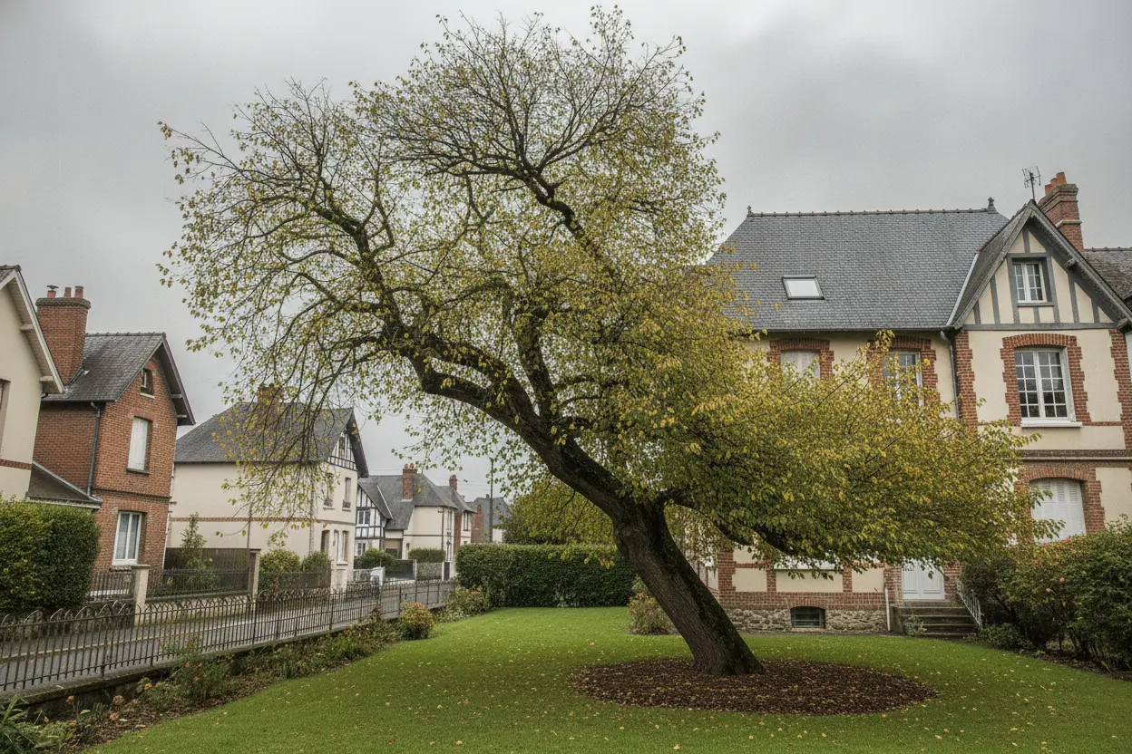 Jardin sécurisé après abattage à Rouen
