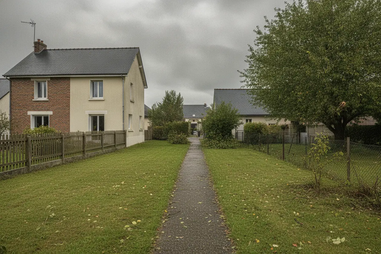 Allée sécurisée après dépose de la branche à Grammont, Rouen